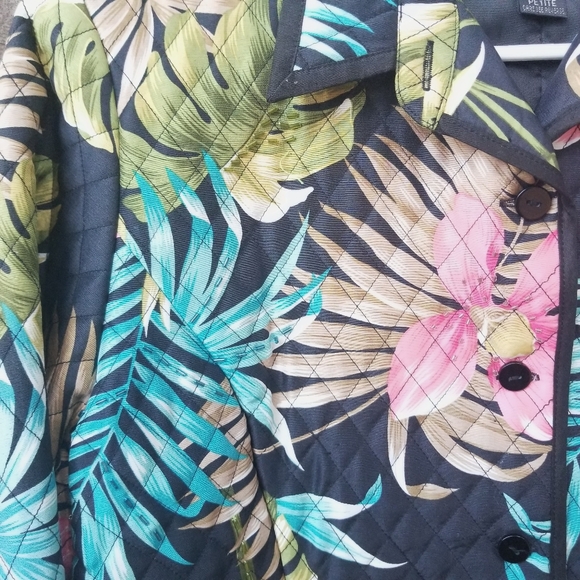 Anne Carson Petit Silk Lined Jacket Tropical - Picture 4 of 7